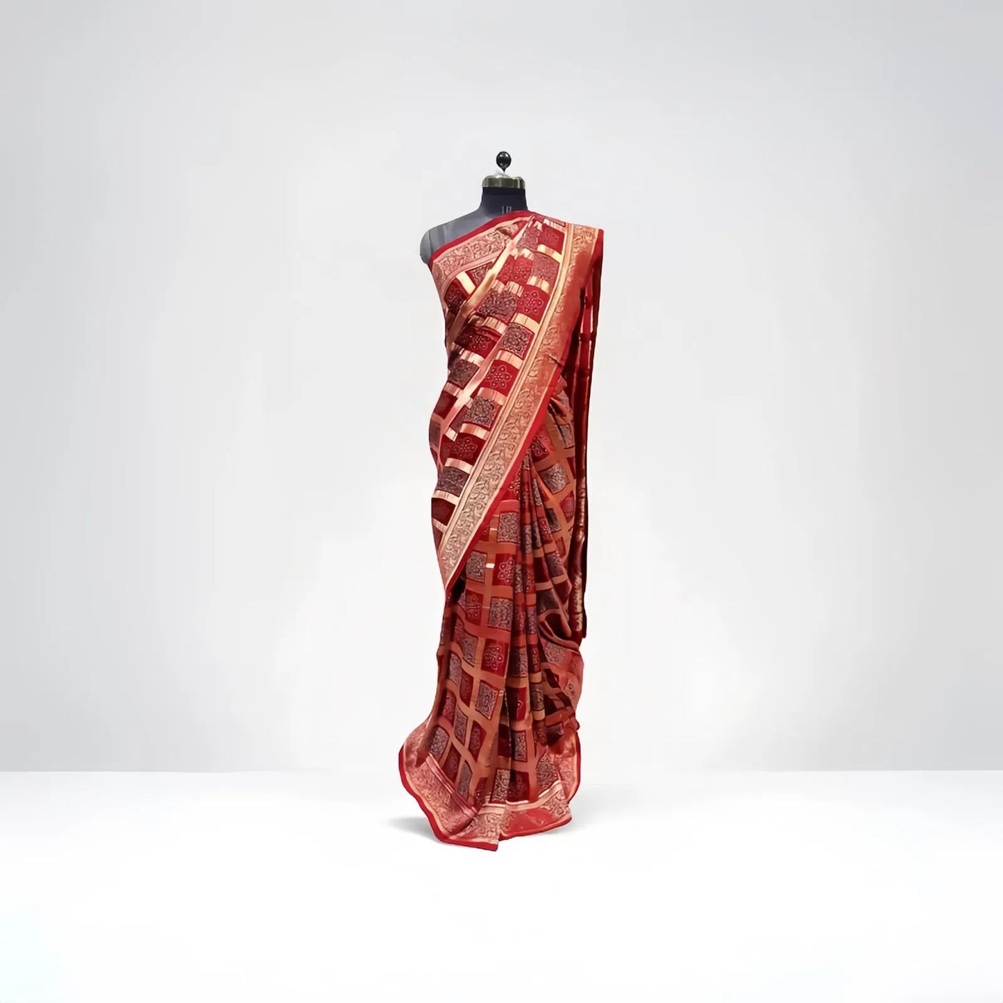 Red Ghatchola Saree - Anita Jain Fashions