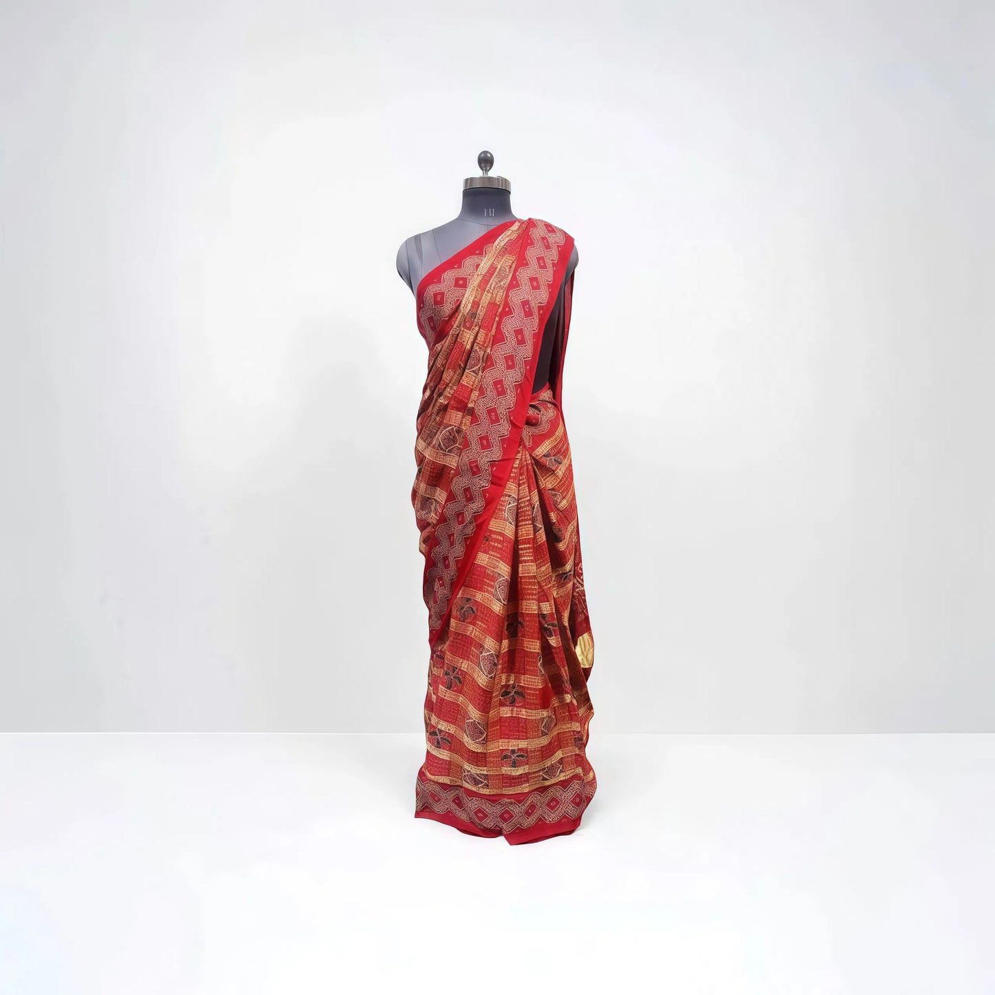 Red Ghatchola Saree - Anita Jain Fashions