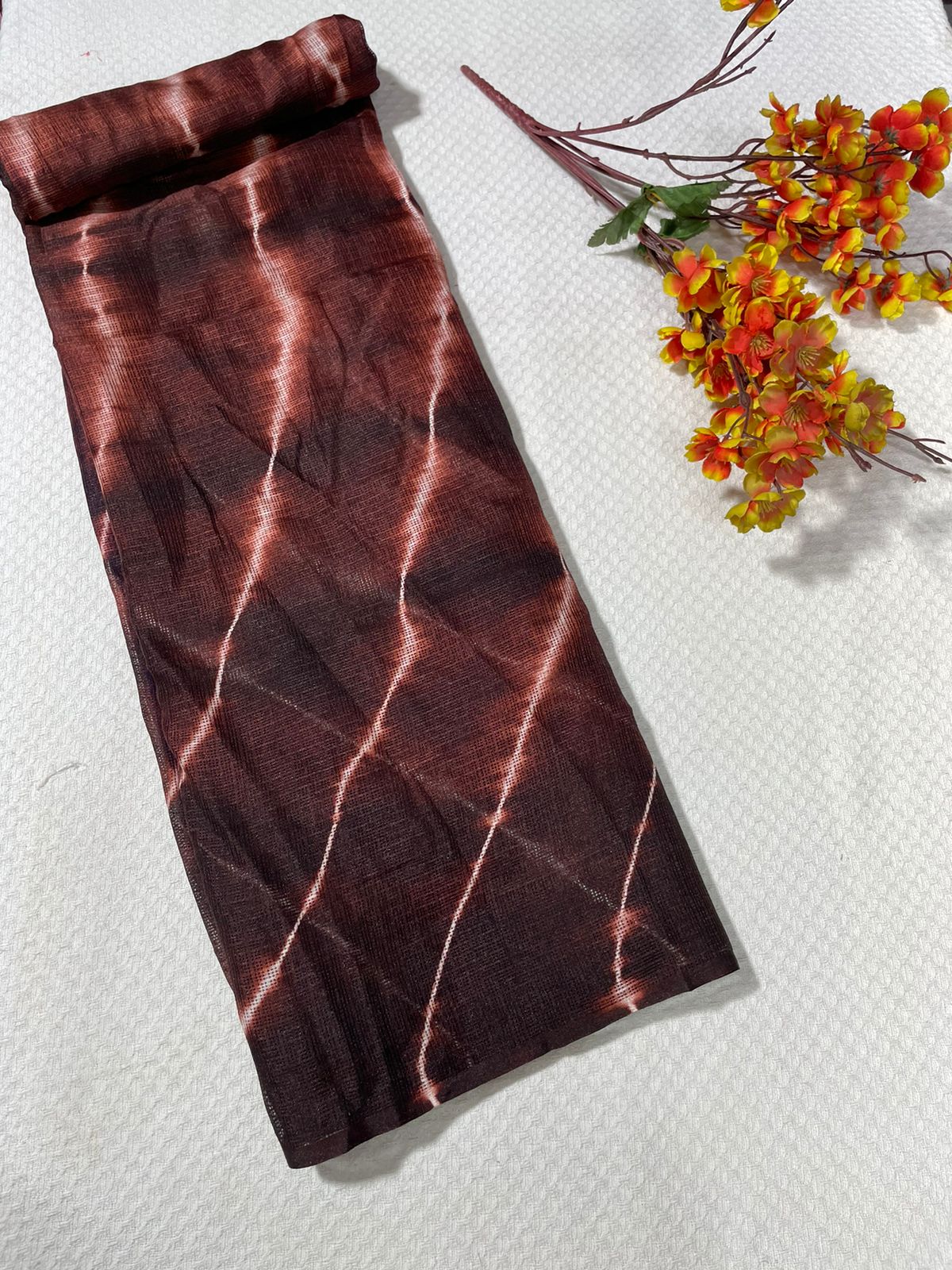 Munga Checks Kota Silk sarees(with blouse)