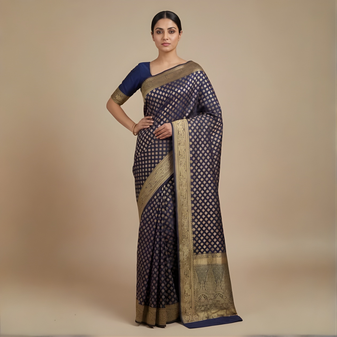 Georgette Banarasi Zari Saree