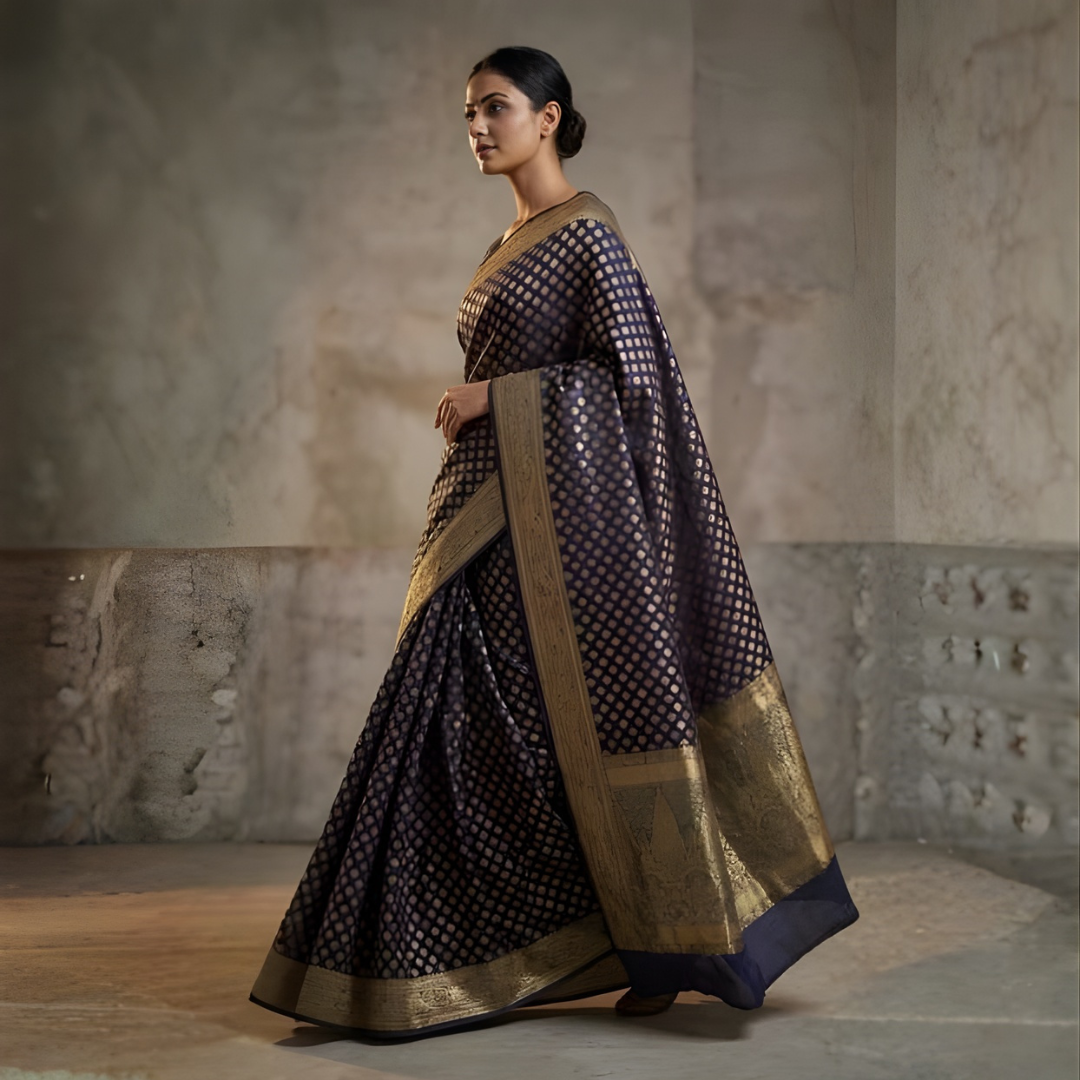 Georgette Banarasi Zari Saree