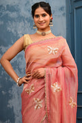 Sari with beautiful butterfly work