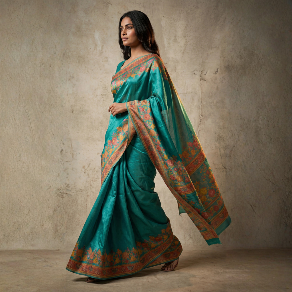 Katan Silk Zari Weaving Festive Saree