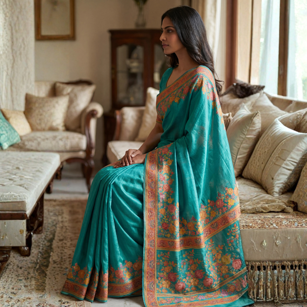 Katan Silk Zari Weaving Festive Saree