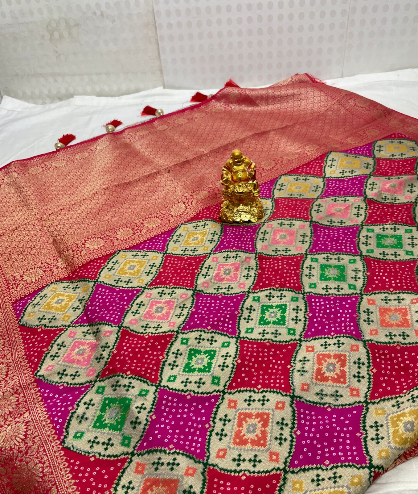 Pure Modal Gazzi Silk Saree with beautiful pallu
