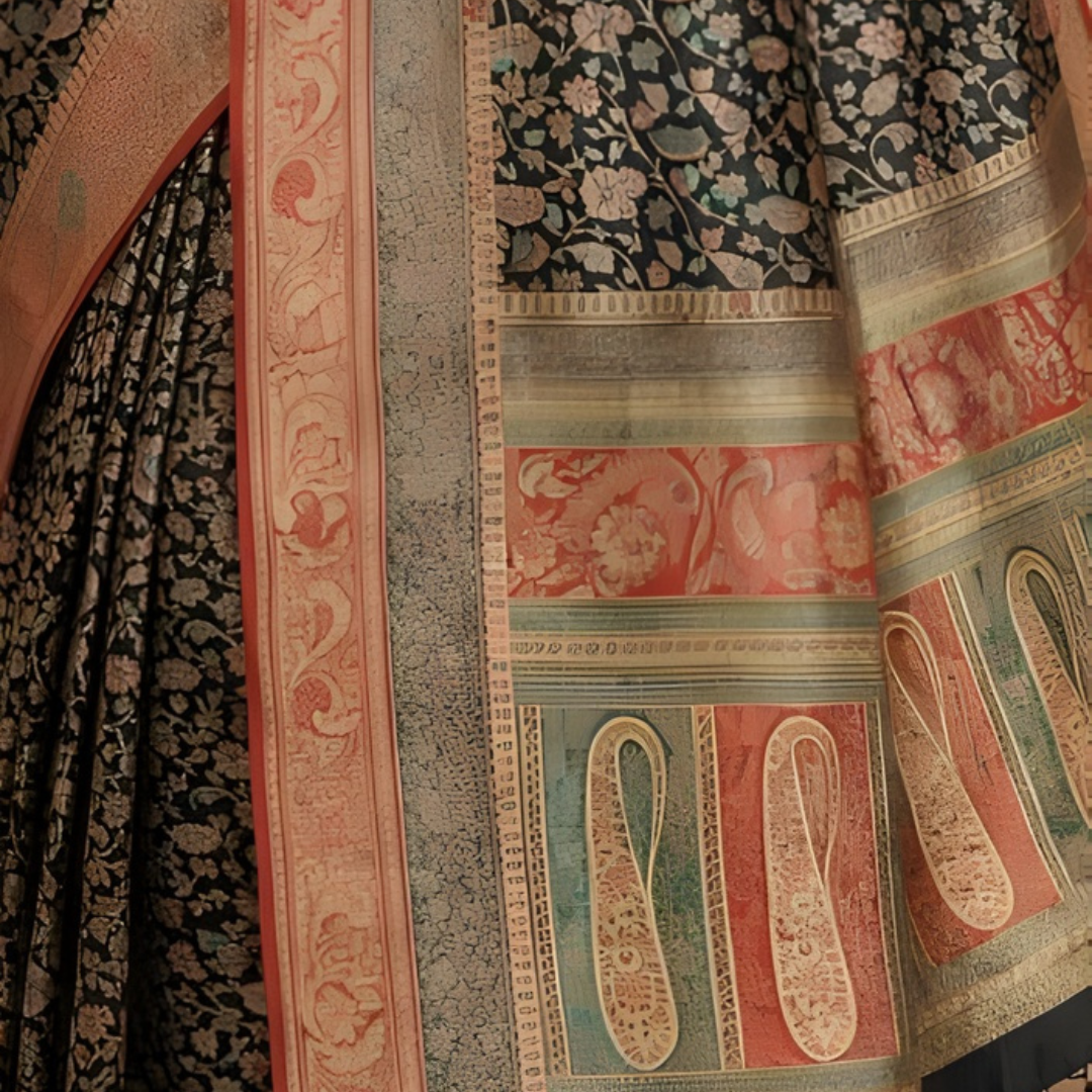 Gajji Silk Kanii Saree with Zari Weaving – Reception Wear