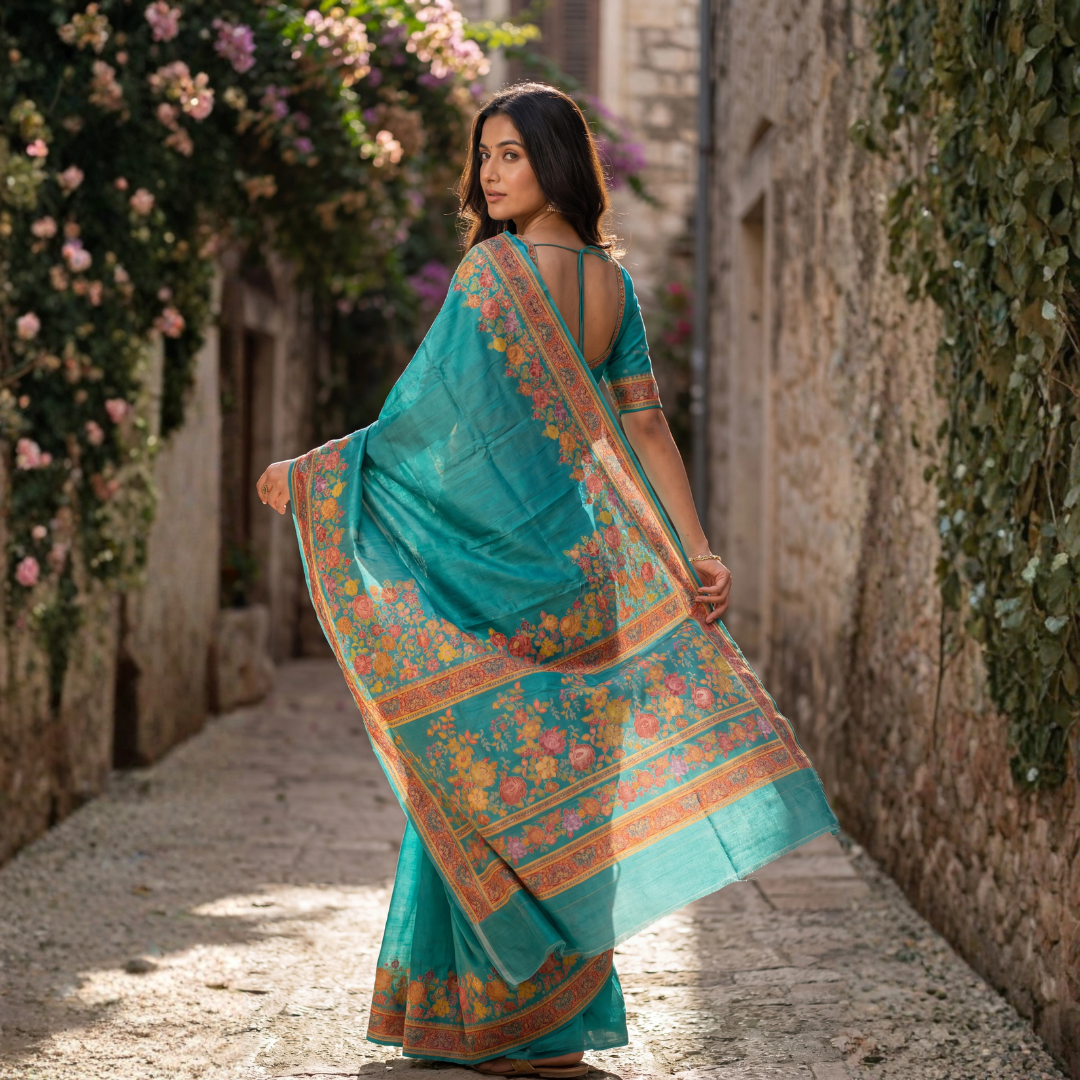 Katan Silk Zari Weaving Festive Saree