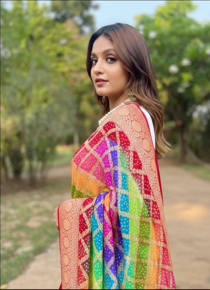 festive wear georgette saree
