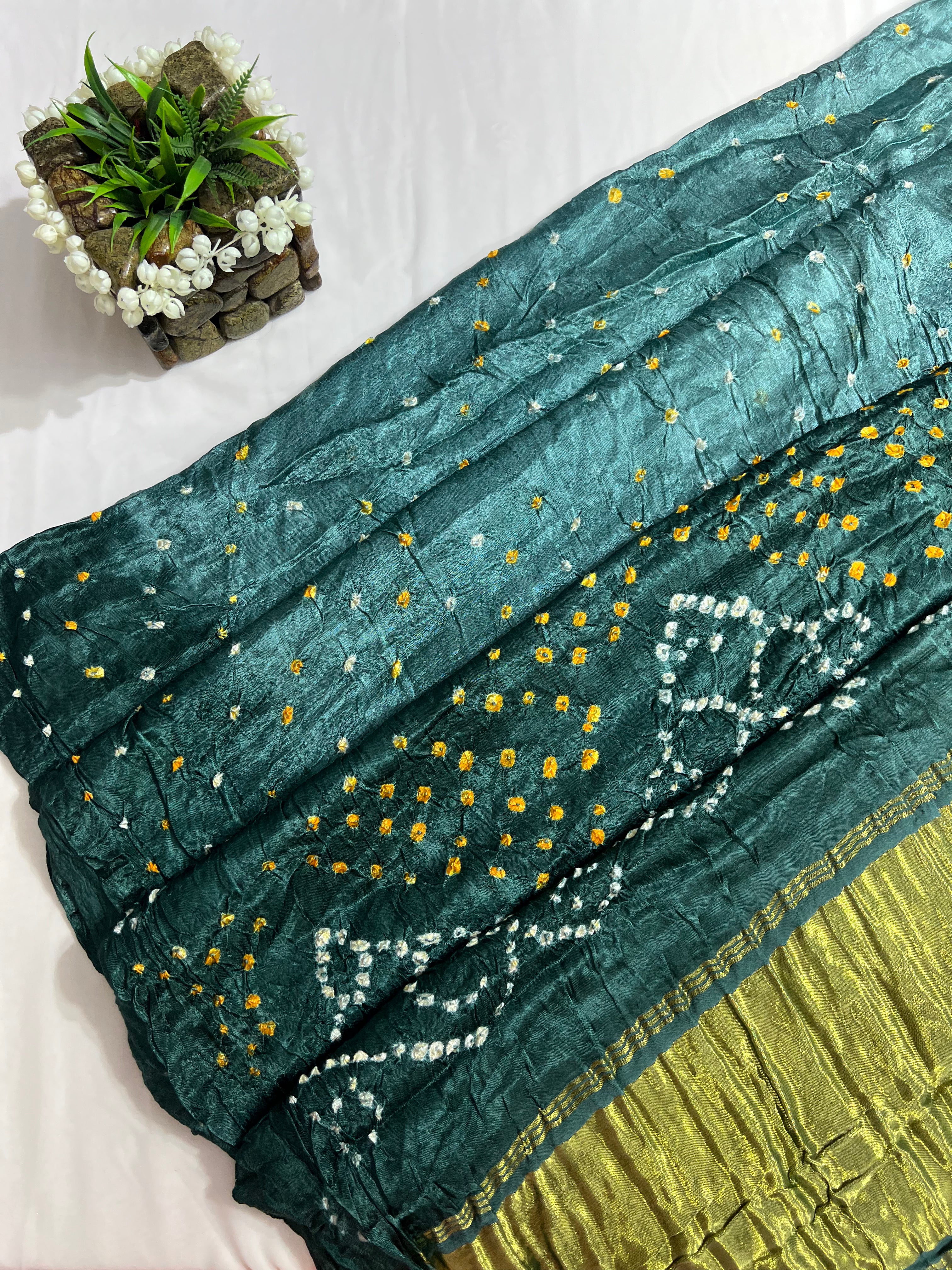 Grey Pure Gajji Silk Shaded Saree - Ethically Made, Subtle Gradient Elegance - Anita Jain Fashions