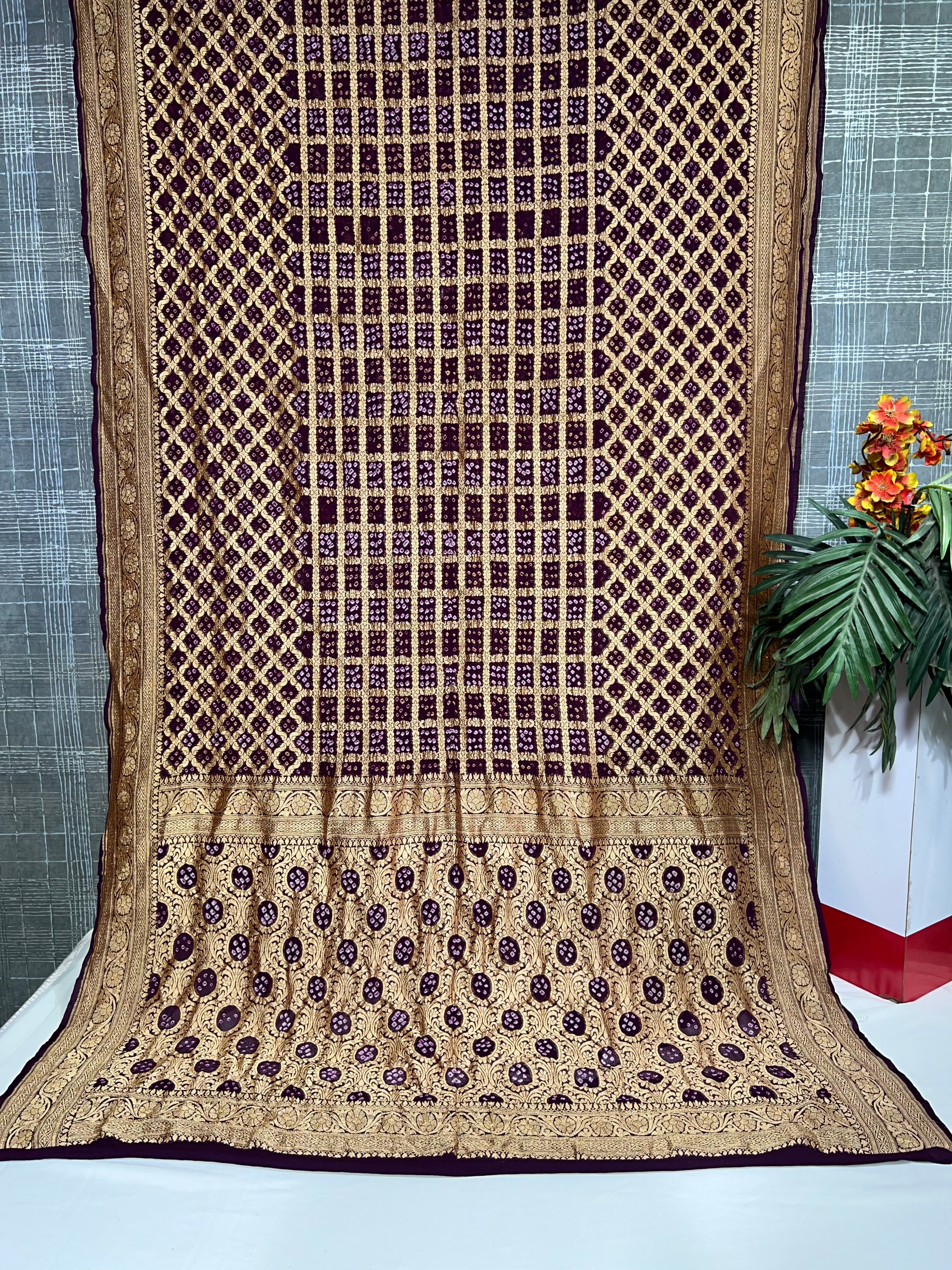 Premium Purple Khaddi Saree - Ethically Made, Luxurious Elegance - Anita Jain Fashions