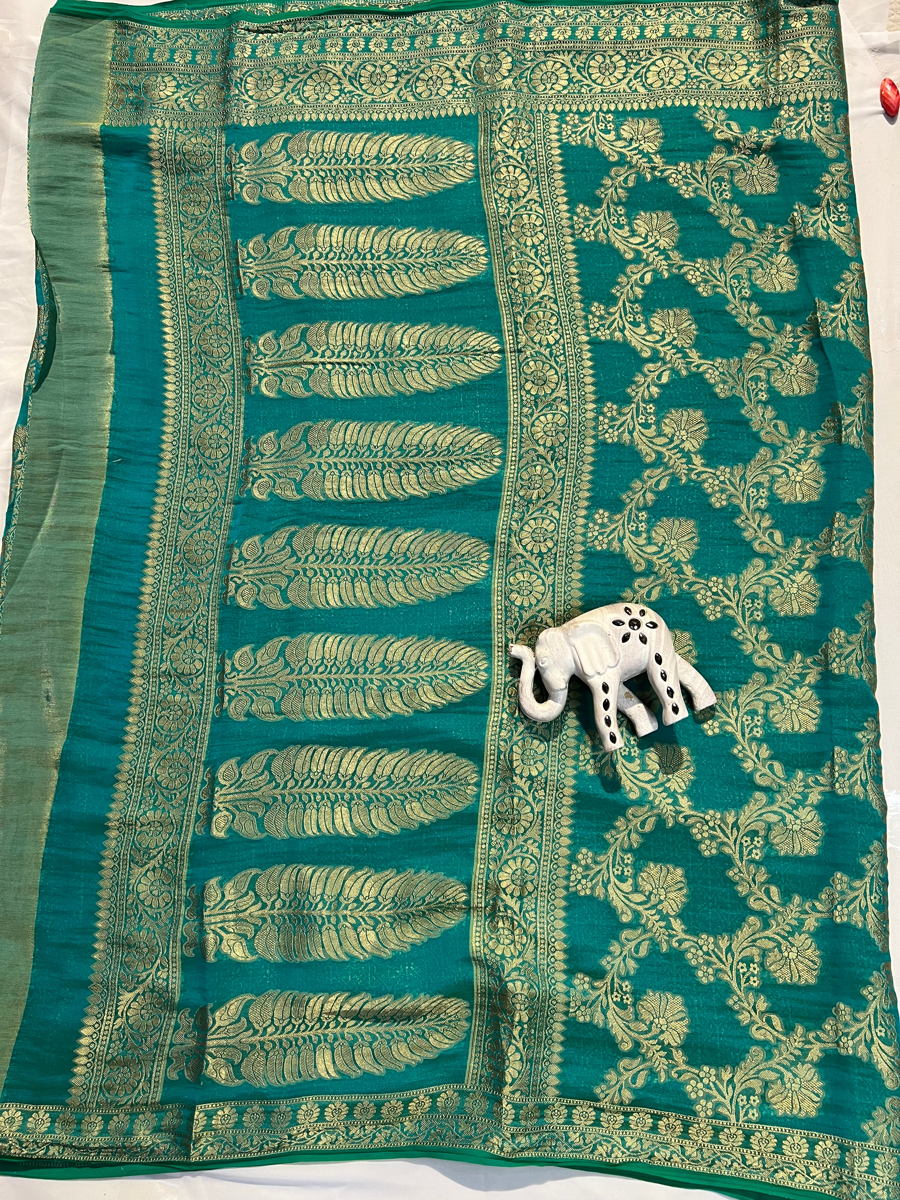 Light Blue Jenny Silk Saree - Ethically Made, Easy Care & Subtle Elegance - Anita Jain Fashions