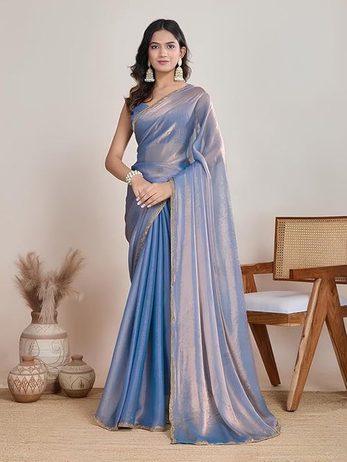 Elegant Fandy Silk Party Wear Saree