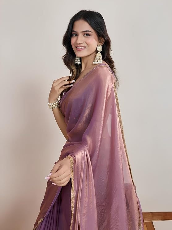 Elegant Fandy Silk Party Wear Saree