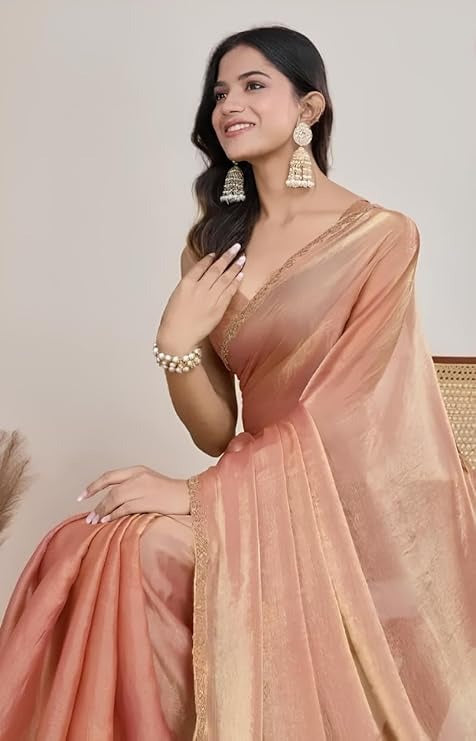 Elegant Fandy Silk Party Wear Saree