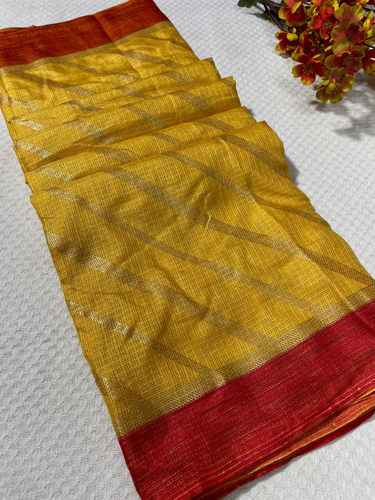 Munga Checks Kota Silk sarees(with blouse)