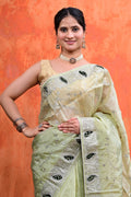 Cosmo sari with bandhani blouse