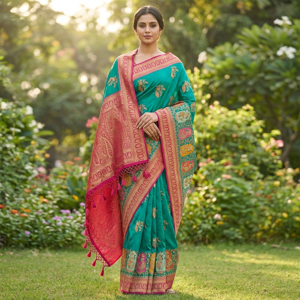 Designer Viscose Dola Festive Saree
