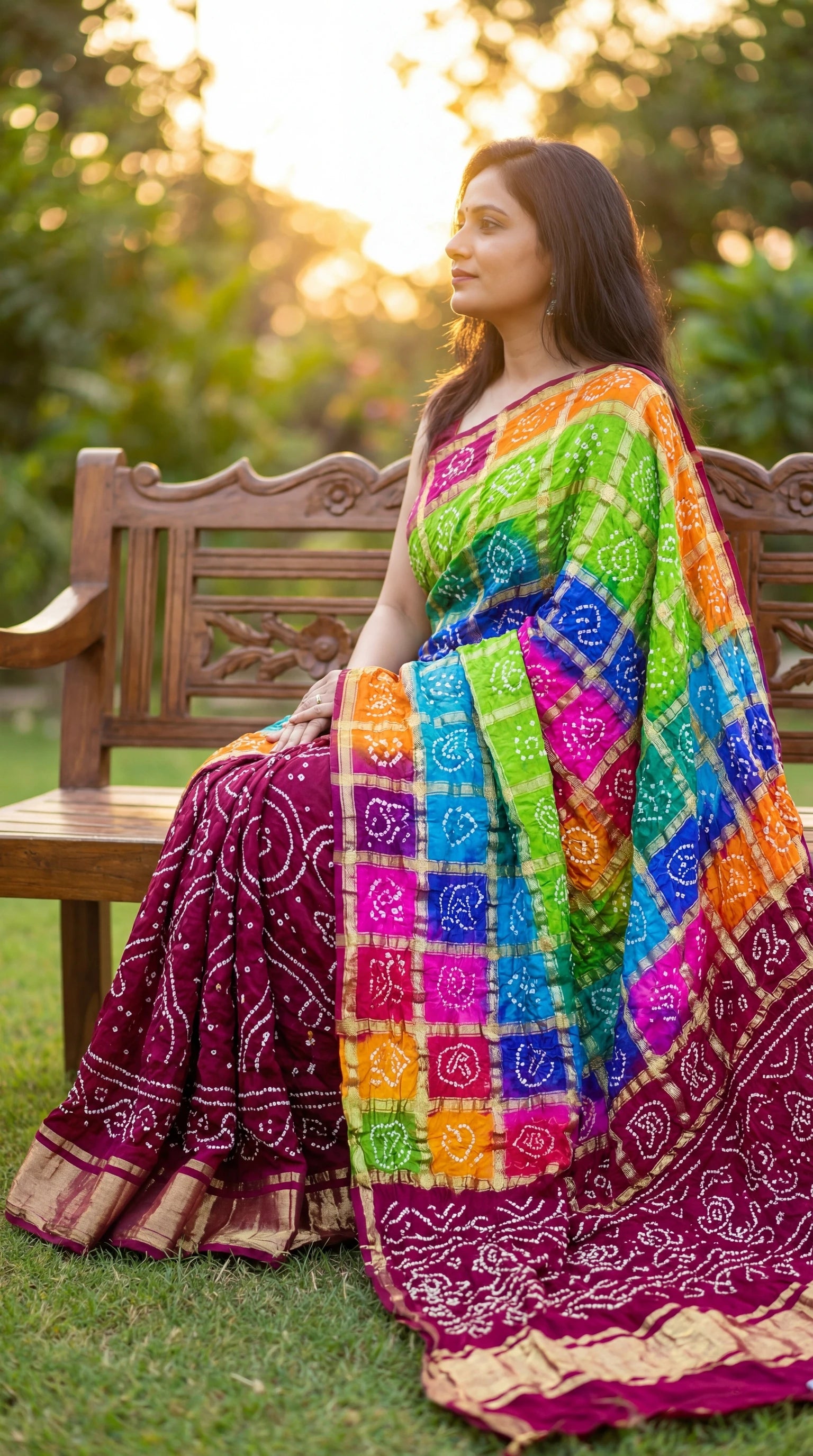Pure Gajji Ghatchola Saree with Zari Work – Festive Wear
