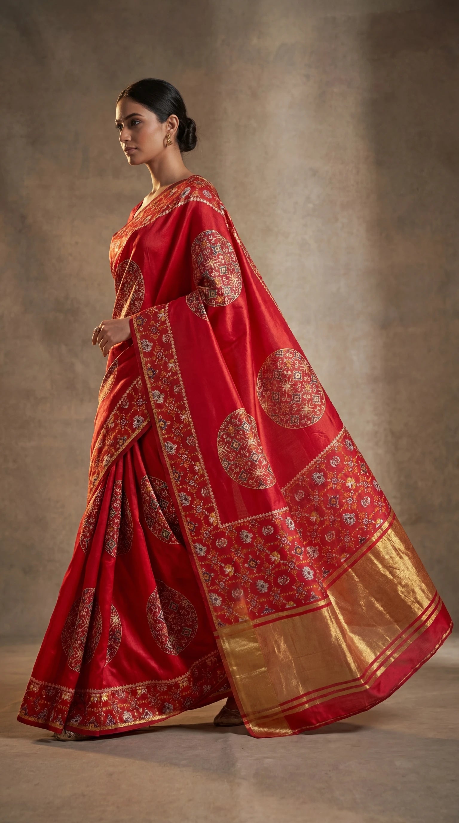 Ethnic Gajji silk saree