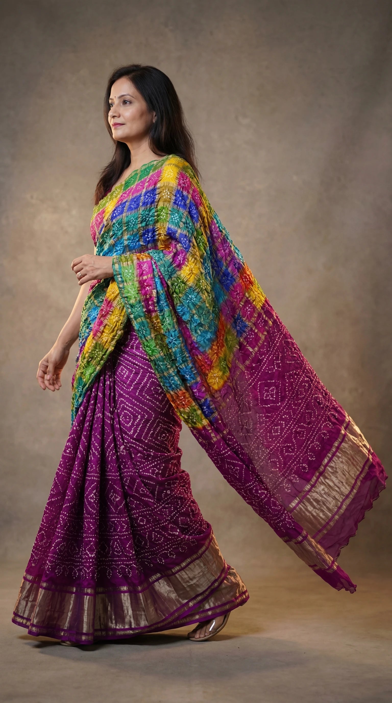 Festive Ghatchola zari weave saree