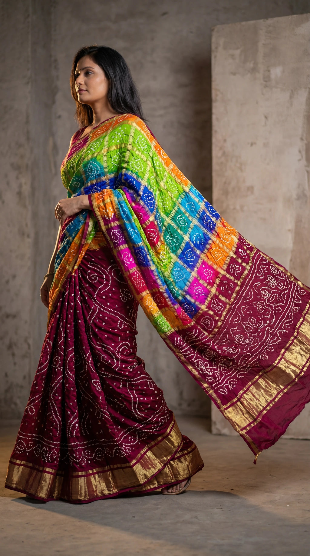 Pure Gajji Ghatchola Saree with Zari Work – Festive Wear