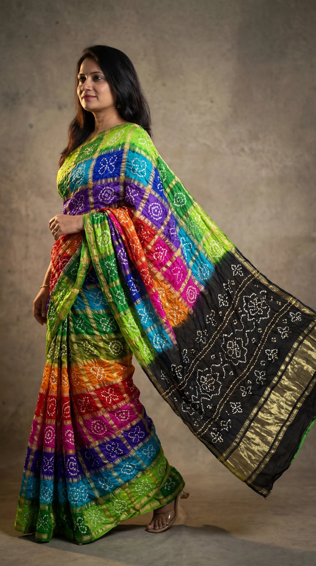 Ethnic Gajji silk saree