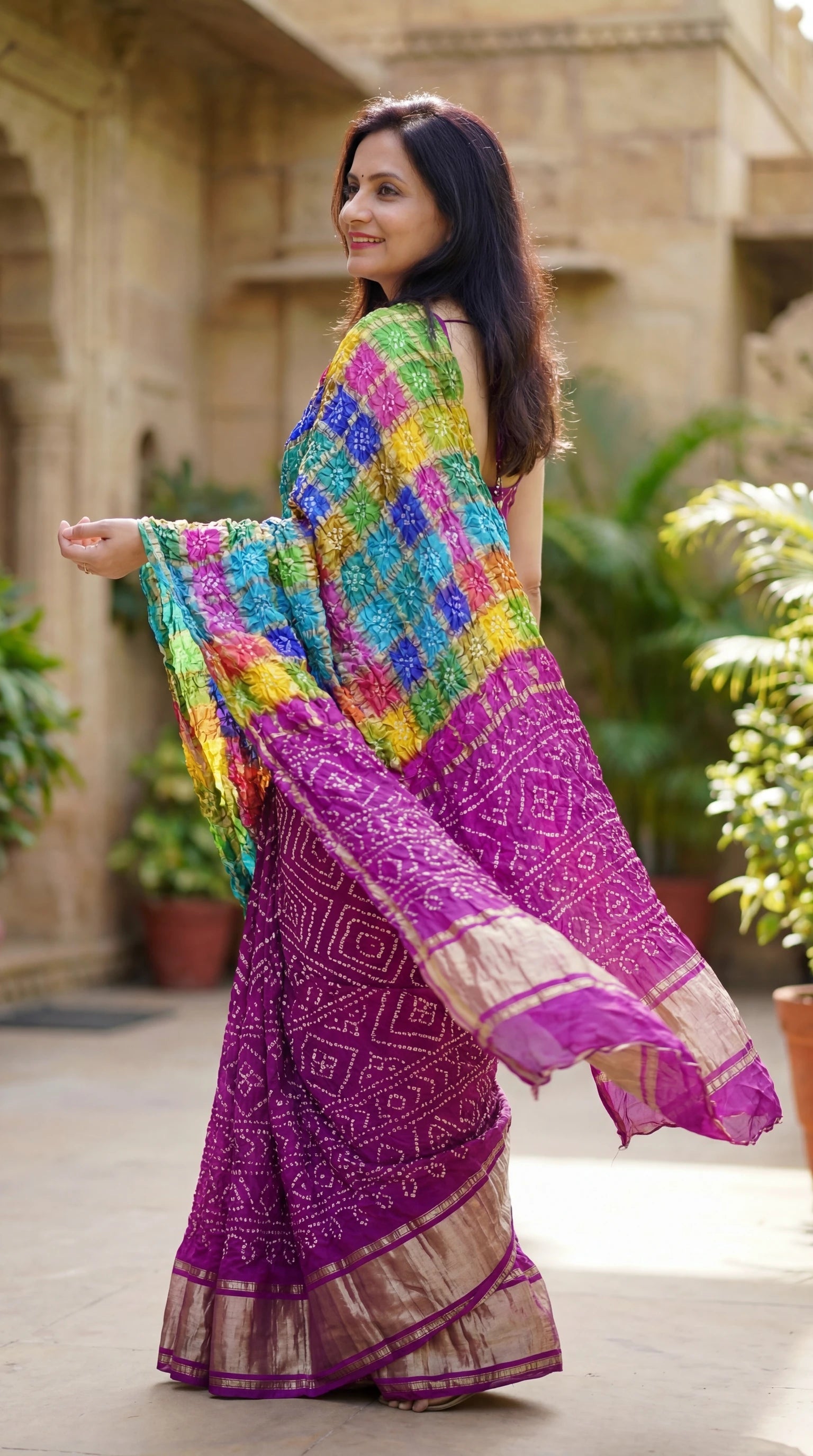 Pure Gajji Ghatchola silk saree