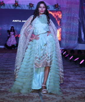 Full frill dress with one piece | Anita Jain Fashions