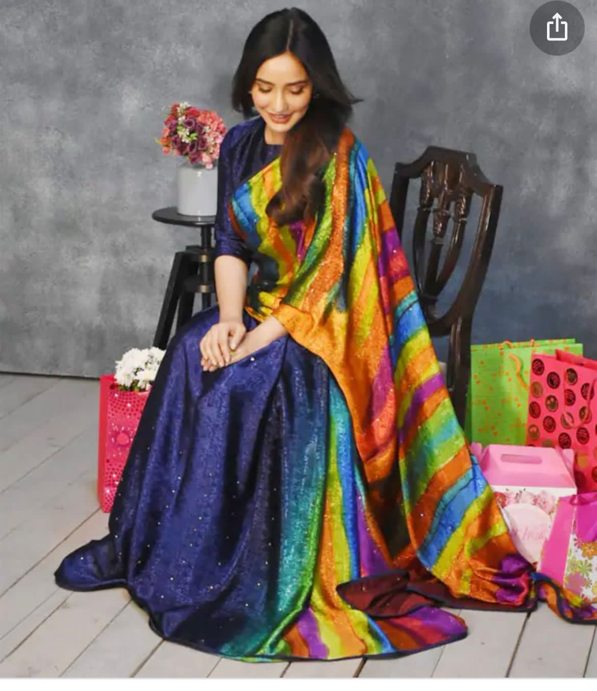 Pure Jacquard silk saree | with Blouse | Anita Jain Fashions